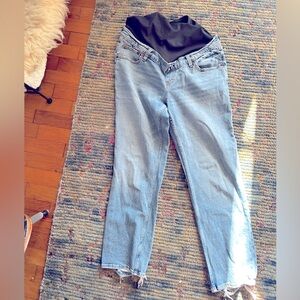 Abercrombie & fitch maternity straight ankle jeans